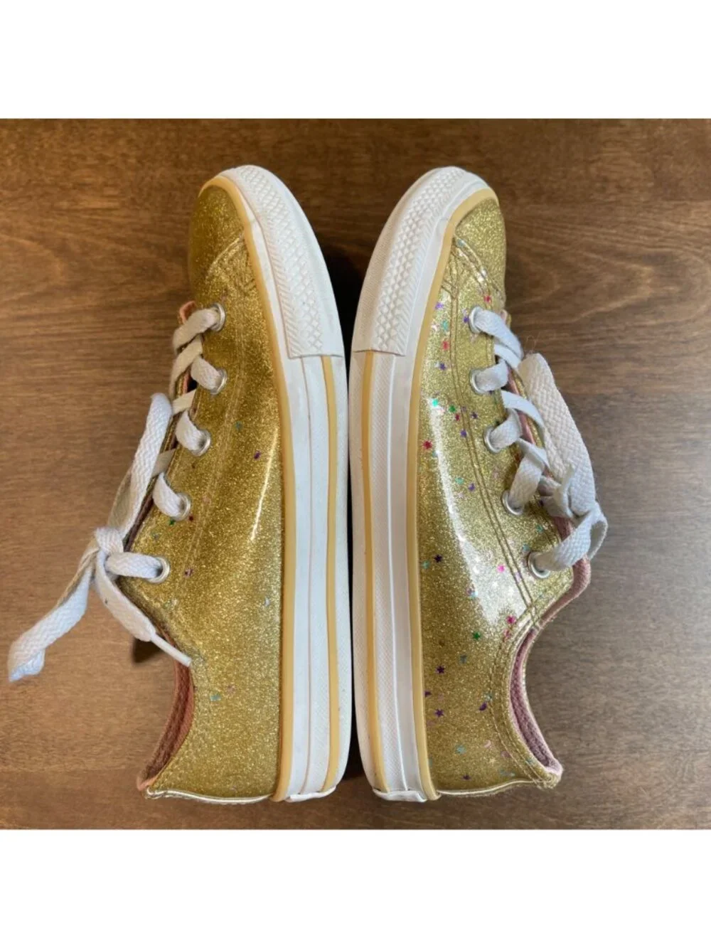 Converse Chuck Taylor All Star Galaxy Glimmer Low Top Sneakers Big Girls Size 2